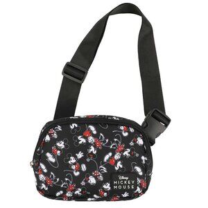 Disney Mickey and Minnie Mouse Sling Bag Fanny Pack - Travel Purse